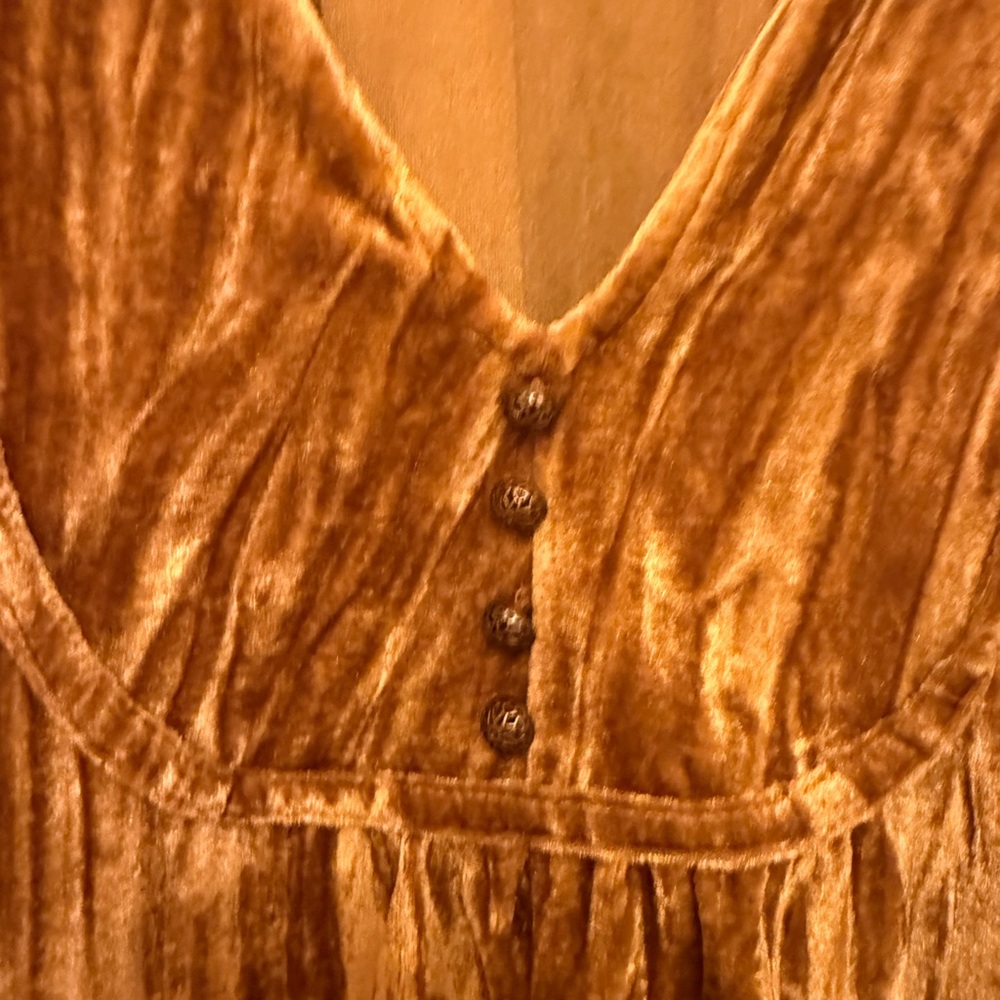 Puff Sleeve Velvet Top - Picture 5 of 9